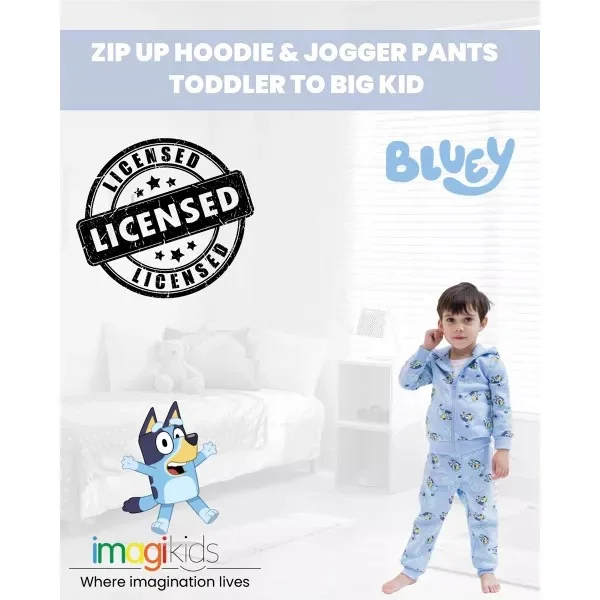Conjunto de sudadera deportivos con capucha Bluey talla 6 - Imagen 3