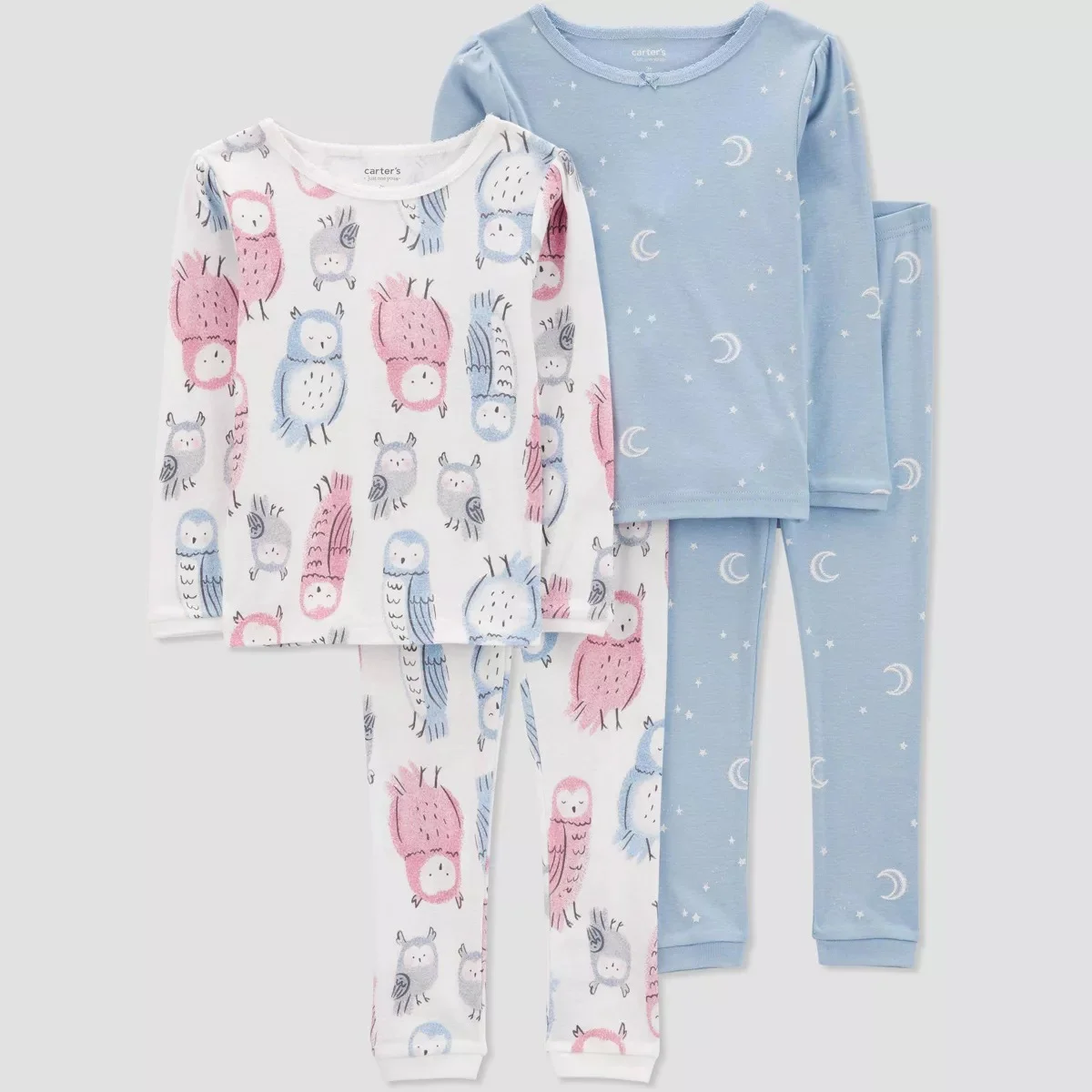 Conjunto de pijama manga larga de 4 piezas, Carter's - Imagen 2