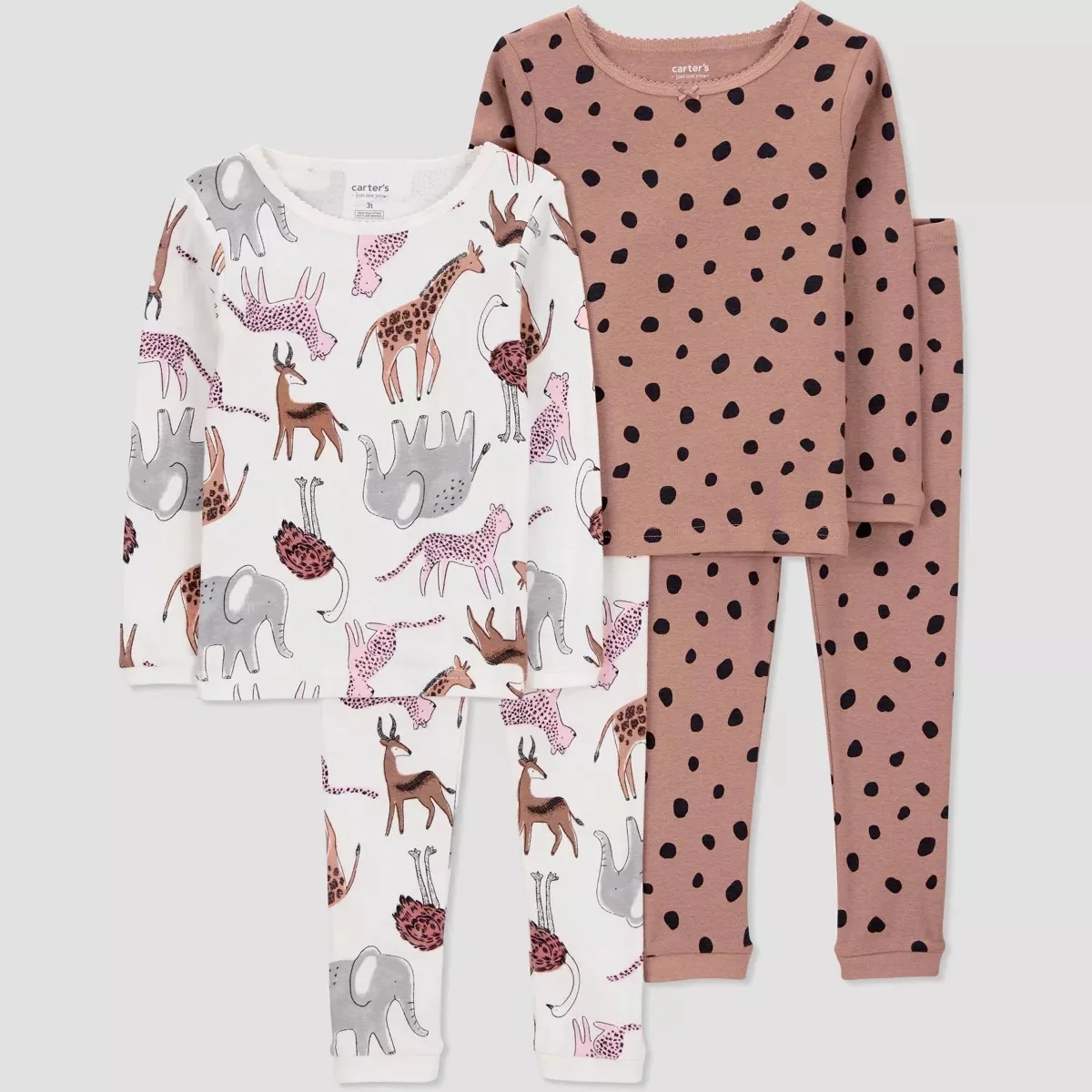 Conjunto de pijama manga larga de 4 piezas, Carter's - Imagen 3