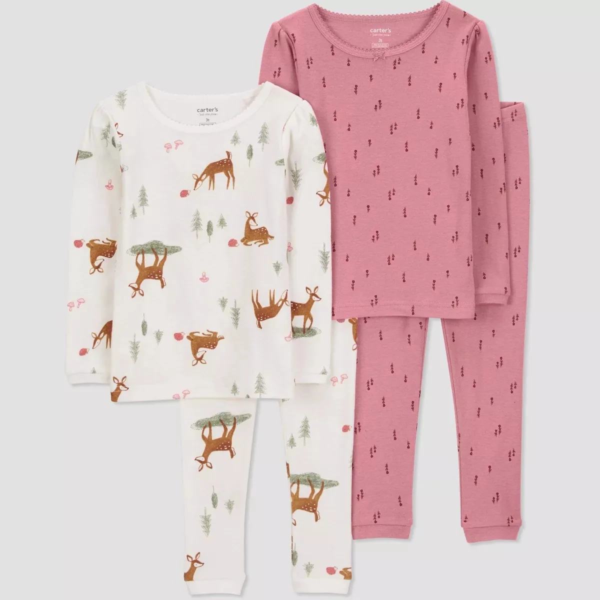 Conjunto de pijama manga larga de 4 piezas, Carter's - Imagen 4