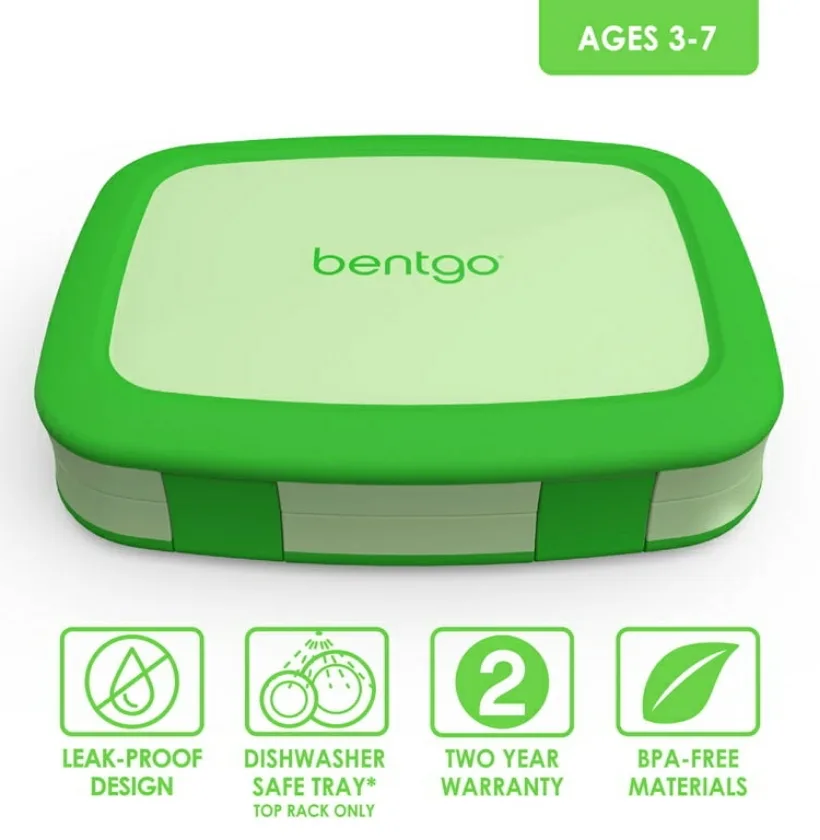 Lonchera Bentgo Kids clasica, verde (SIN CAJA) - Imagen 2
