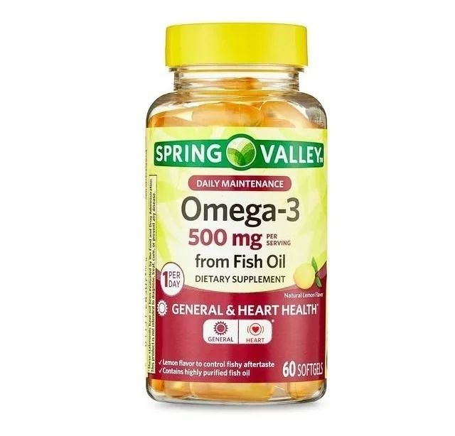 Omega 3, 500 mg, 60 Capsula, Spring Valley