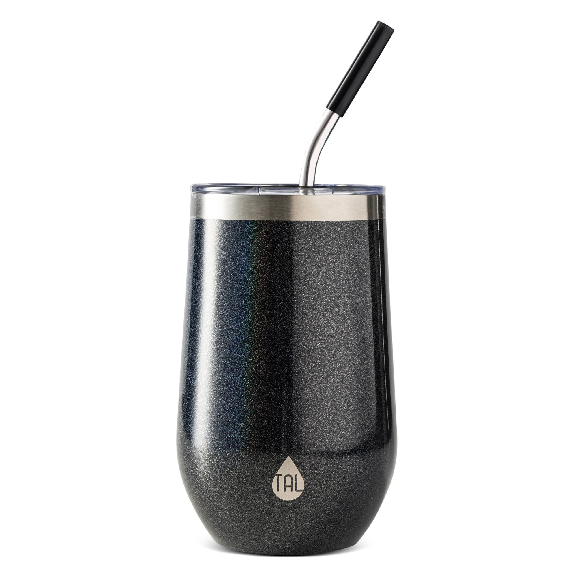 Vaso de Vino de Acero Inoxidable TAL con Pitillo , 16 oz